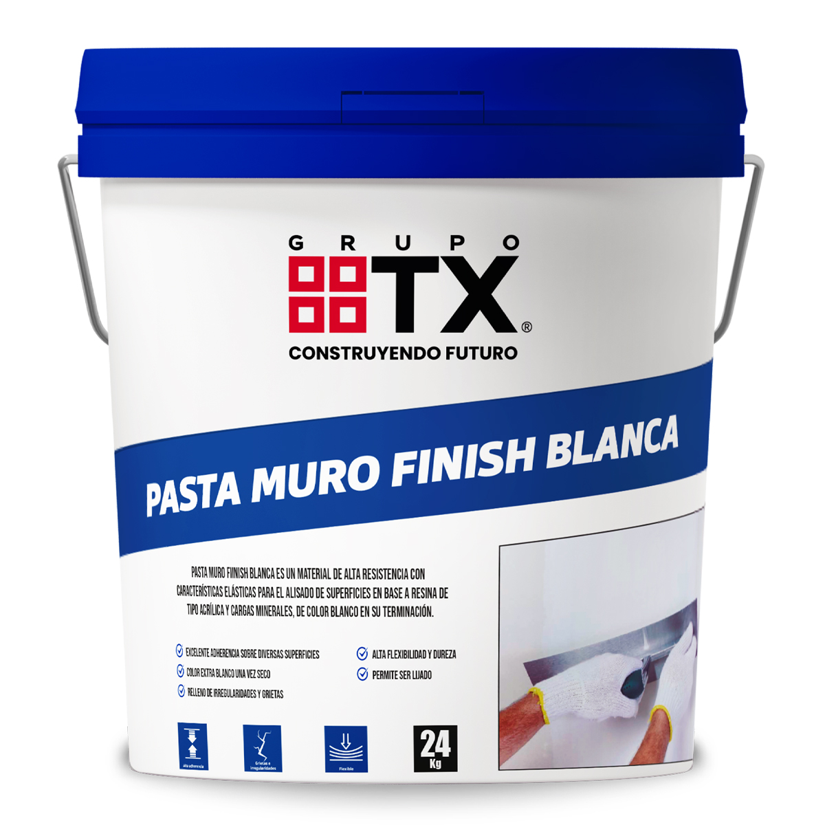PASTA-MURO-FINISH-BLANCA-24KG.jpg Pasta Muro Finish Blanca 24 KG - Imagen 1
