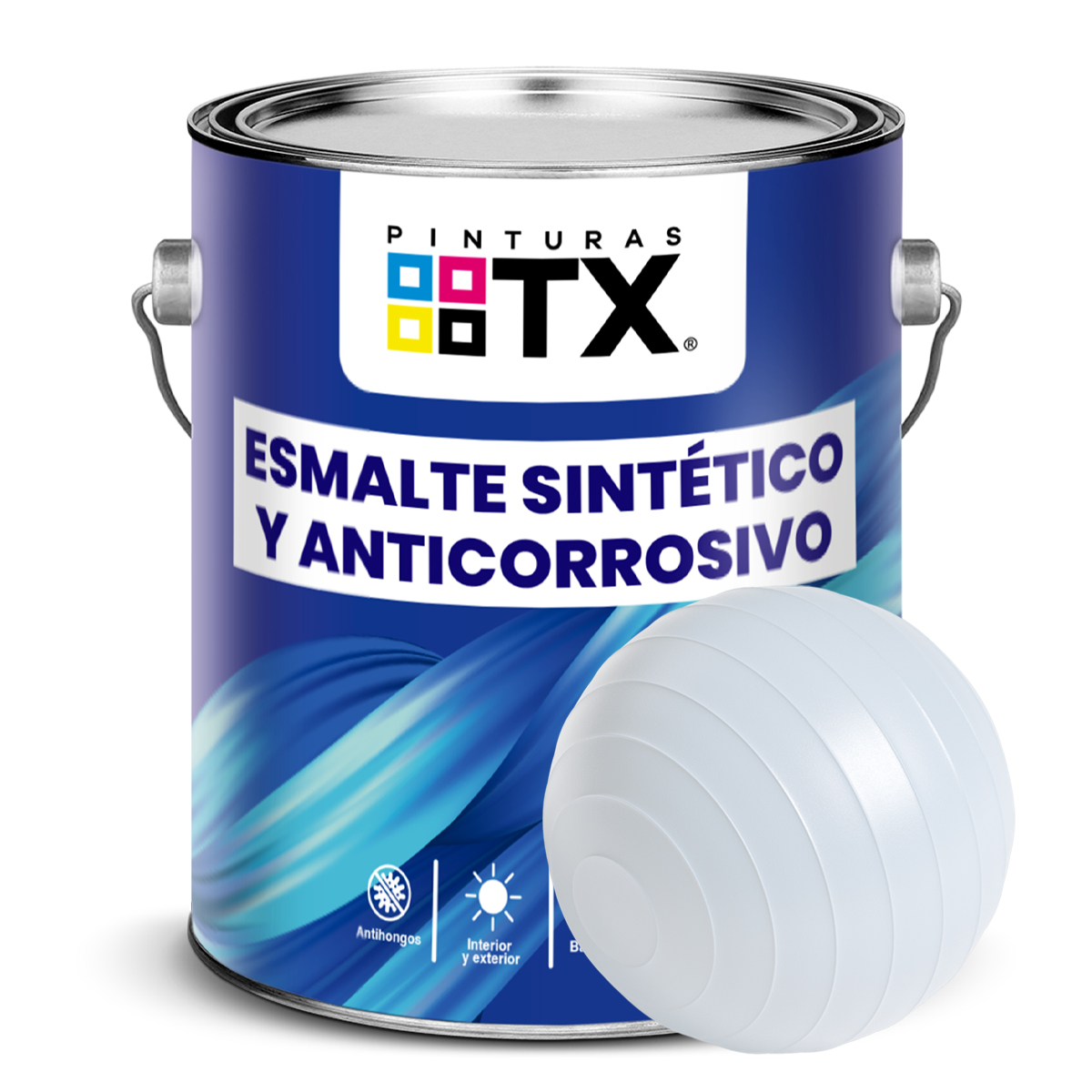 GALON-ESMALTE-SINTETICO-Y-ANTICORROSIVO-BLANCO.jpg Esmalte Sintético y Anticorrosivo Blanco - Galón - Imagen 1