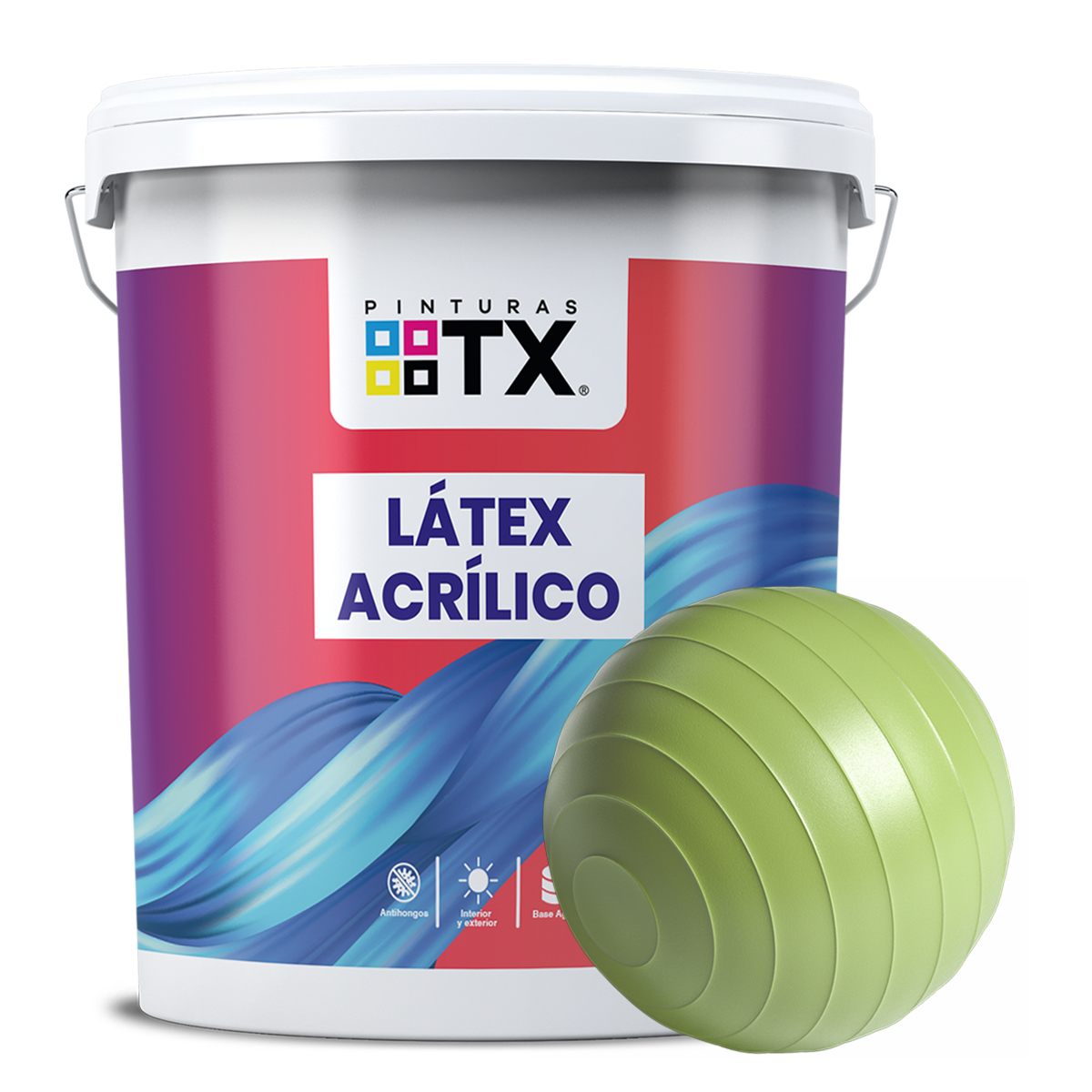 TINETA-LATEX-ACRILICO-VERDE-MANZANA.jpg Látex Acrílico Verde Manzana - Tineta - Imagen 1
